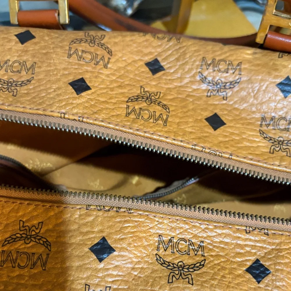 MCM Cognac Visetos Satchel - Picture 14 of 14